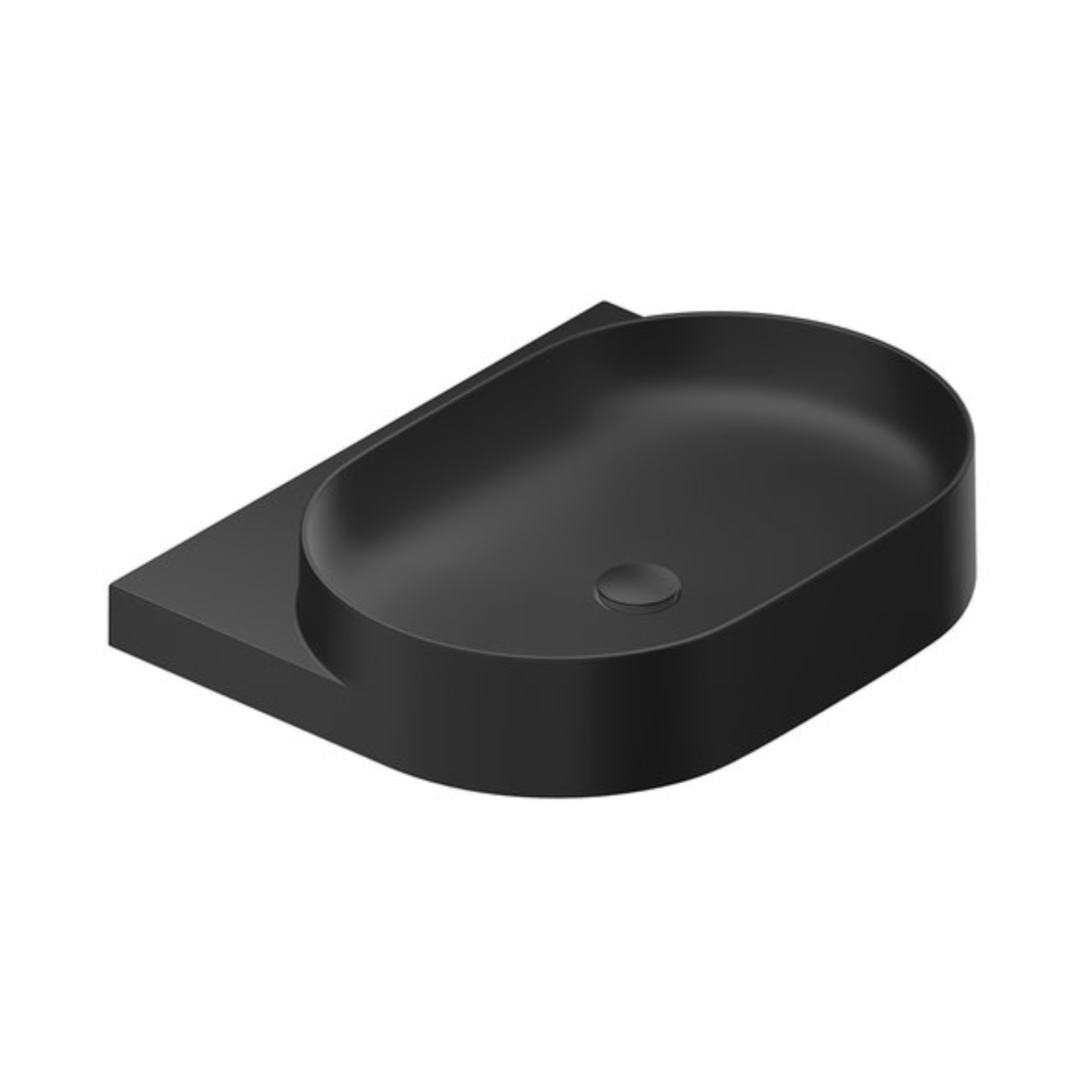 Ravak Yard lavoar 60.5x50 cm semicircular clasică-mobilier negru XJX0D260002