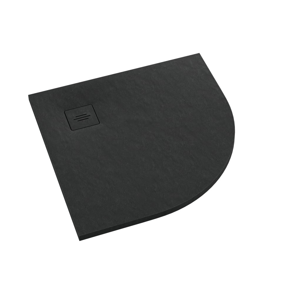 Schedline Protos Black Stone cădiță de duș semirotundă 90x90 cm negru 3SP.P1O-9090/C/ST-M1/C/ST