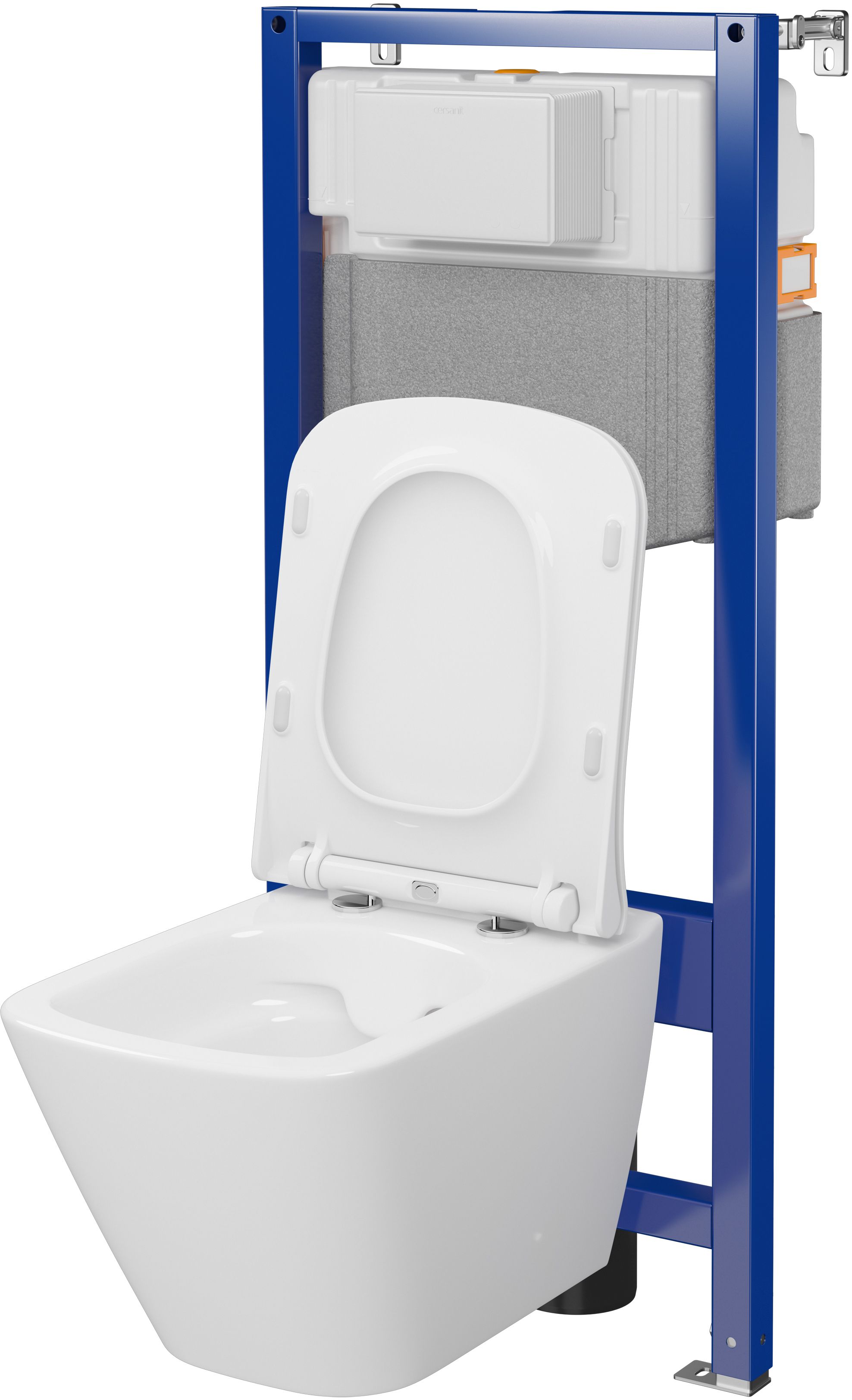 Cersanit City Square set wc cadru cu capac S701-797