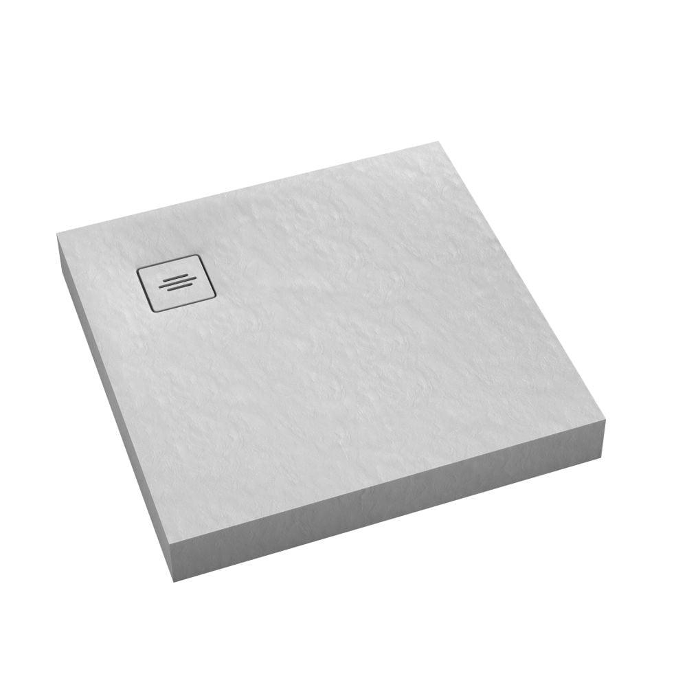Schedline Nonlimits White Stone cădiță de duș pătrată 90x90 cm alb 3ST.N1K-9090/B/ST-M1/B/ST