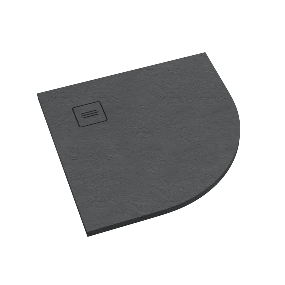 Schedline Protos Grey Stone cădiță de duș semirotundă 90x90 cm gri 3SP.P1O-9090/S/ST-M1/S/ST