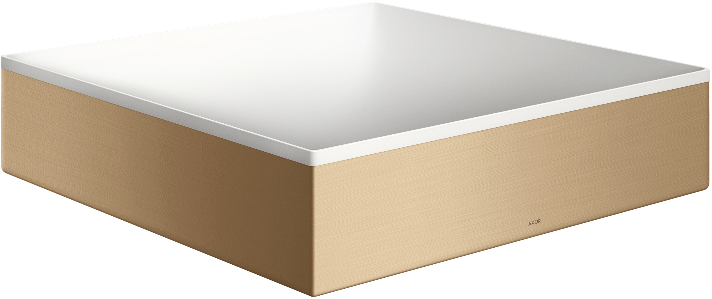 Axor Suite lavoar 40x40 cm pătrat de blat alb-maro/bej 42003140