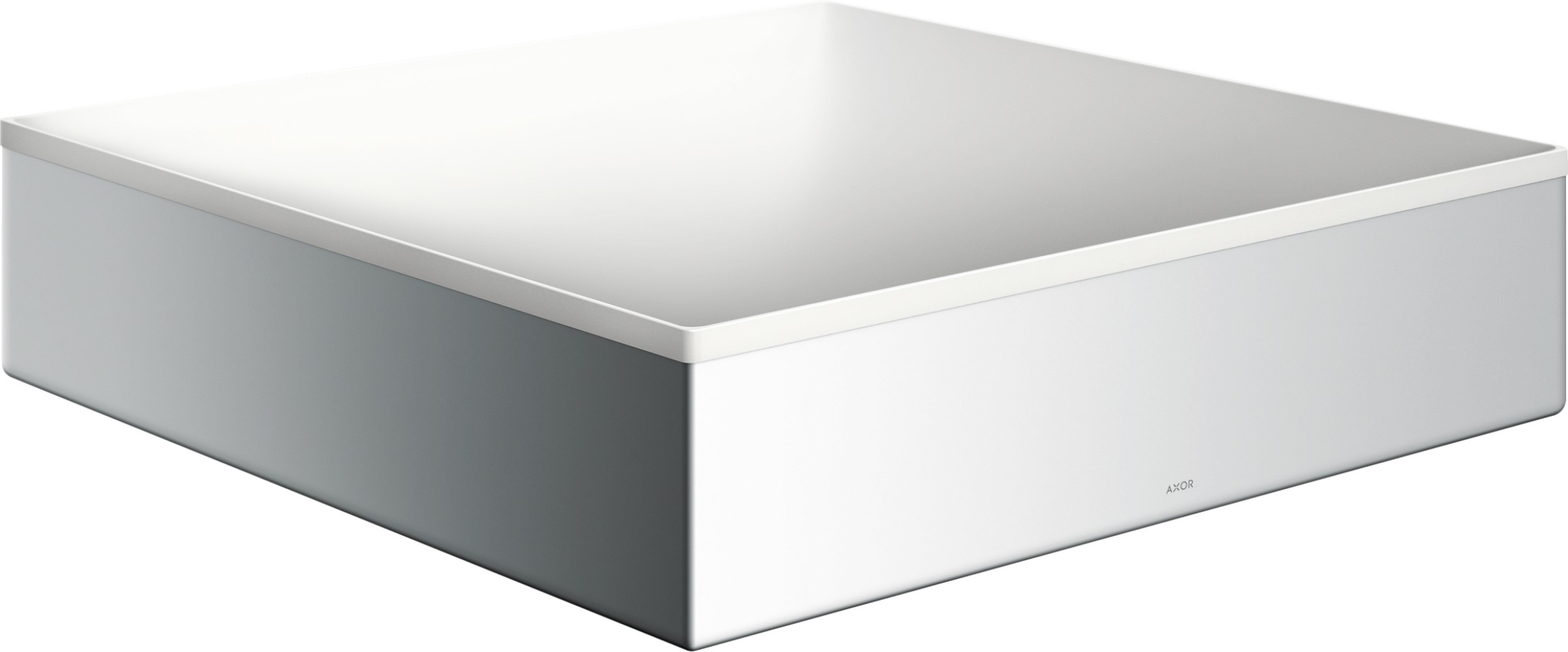 Axor Suite lavoar 40x40 cm pătrat de blat alb-argint 42003000
