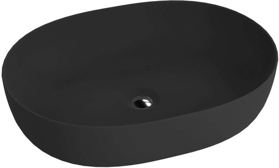 LaVita Blas lavoar 59.5x43 cm oval de blat negru 5900378334316