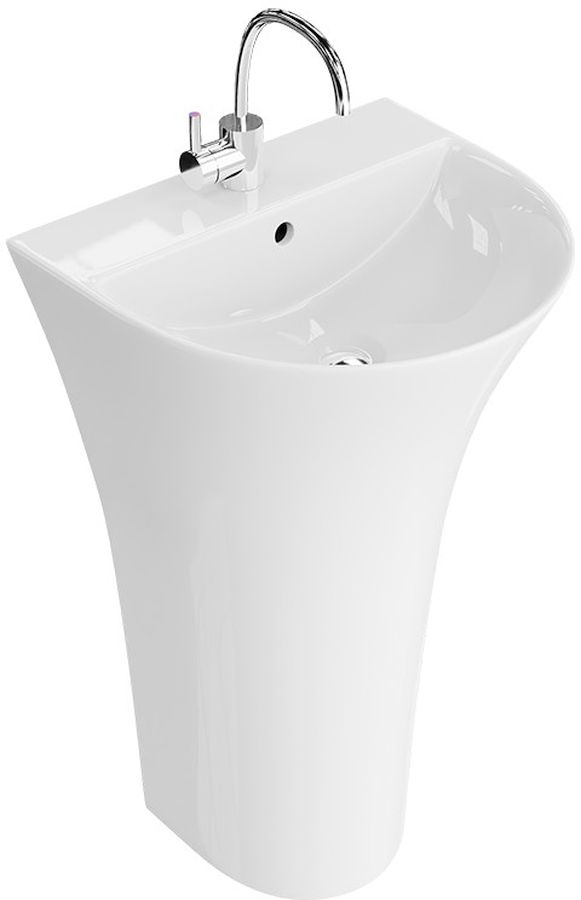 LaVita Pera lavoar 45.5x41.5 cm semicircular stativ alb 5900378334385