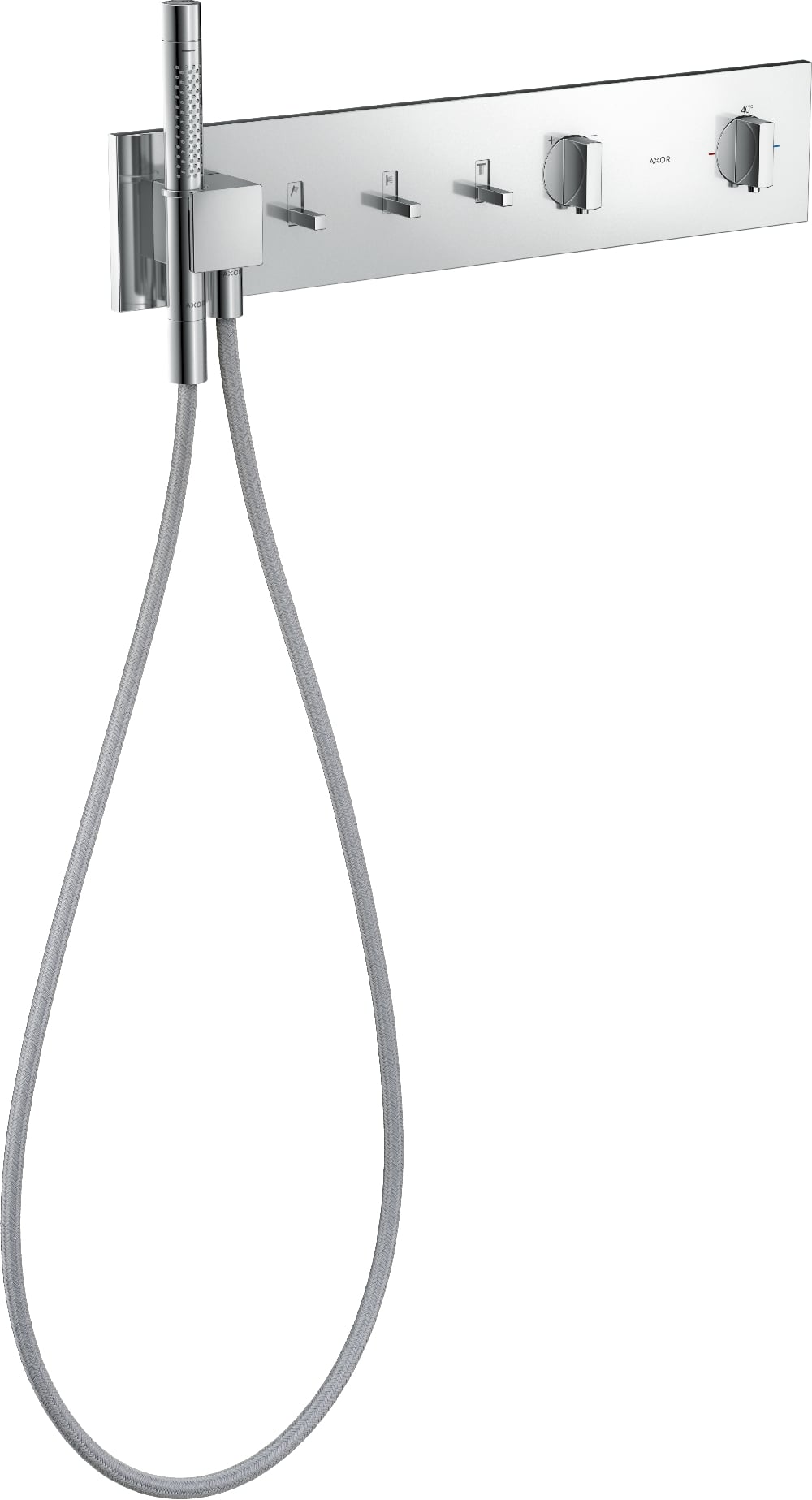 Axor ShowerComposition baterie cadă-duș ascuns cu termostat crom 12572000