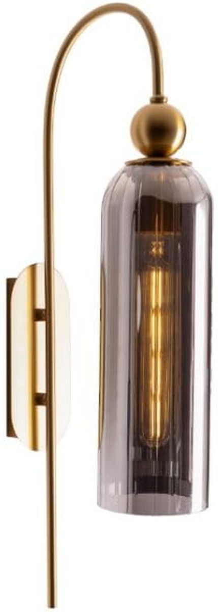 MaxLight Campanila lampă de perete 1x40 W alamă-fumuriu W0333