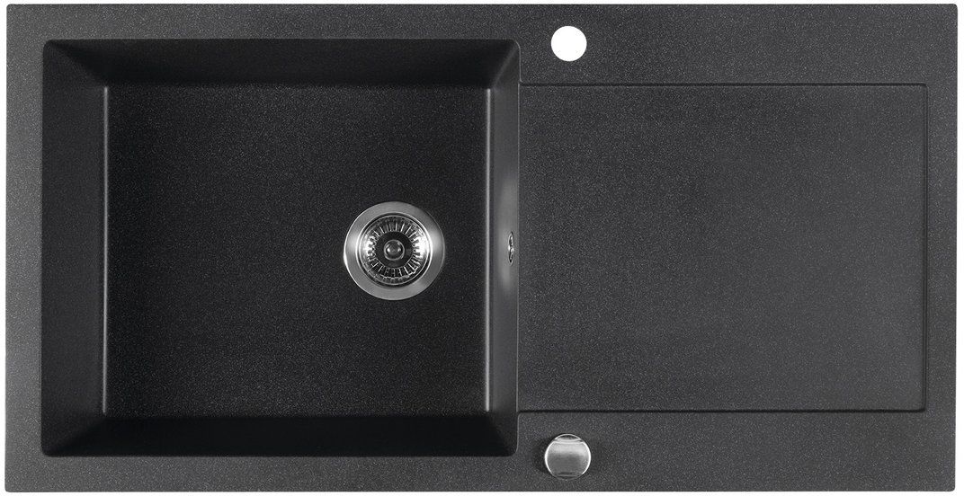 Sapho chiuvetă din granit 97x50 cm negru GR1614