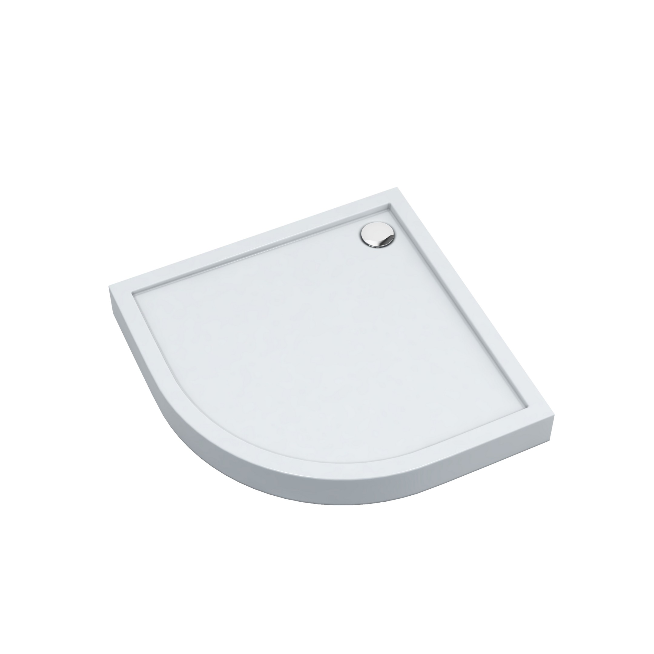 Schedline Cameron Smooth White cădiță de duș semirotundă 80x80 cm alb 3ST.C1O-8080