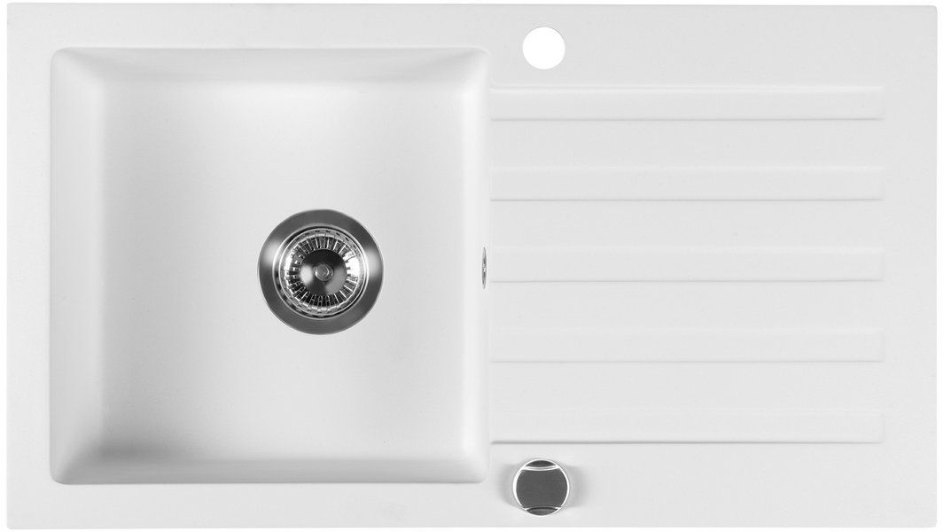 Sapho chiuvetă din granit 78x44 cm alb GR7201