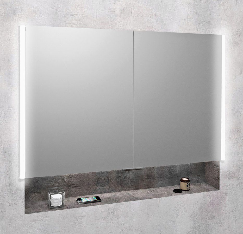Sapho Integra dulap 105.5x15.5x70 cm cu oglinda gri IN105