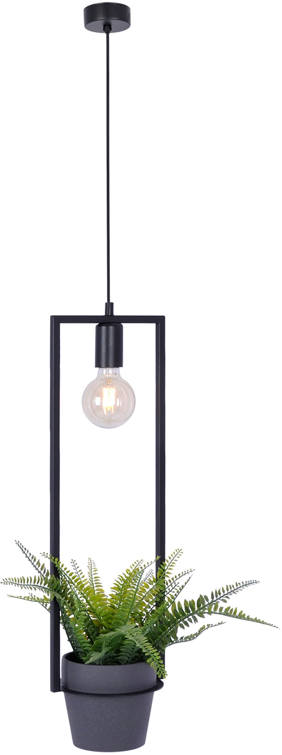 Kaja Estera lampă suspendată 1x60 W negru K-4038