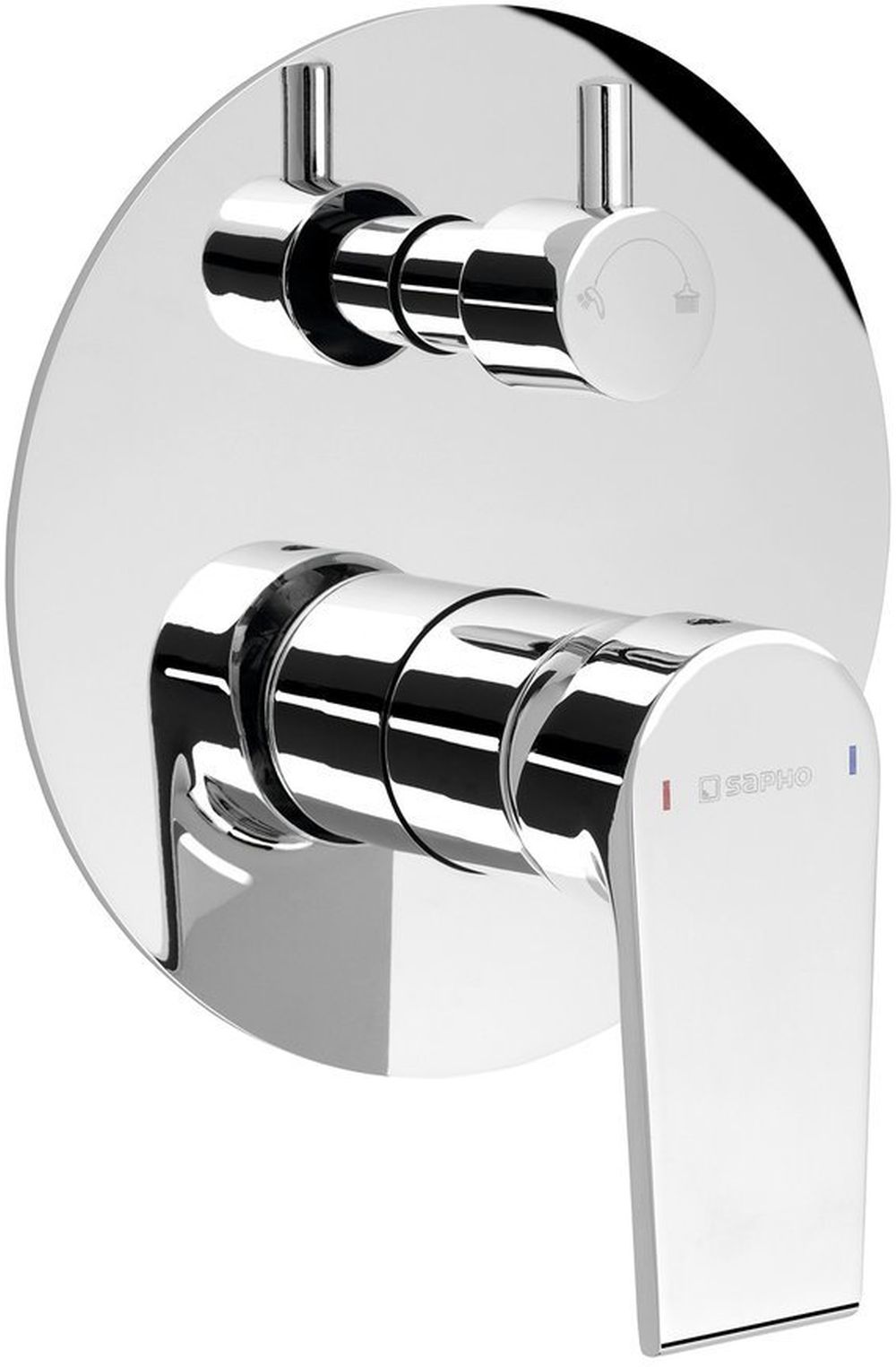 Sapho Kai baterie cadă-duș ascuns crom KA43