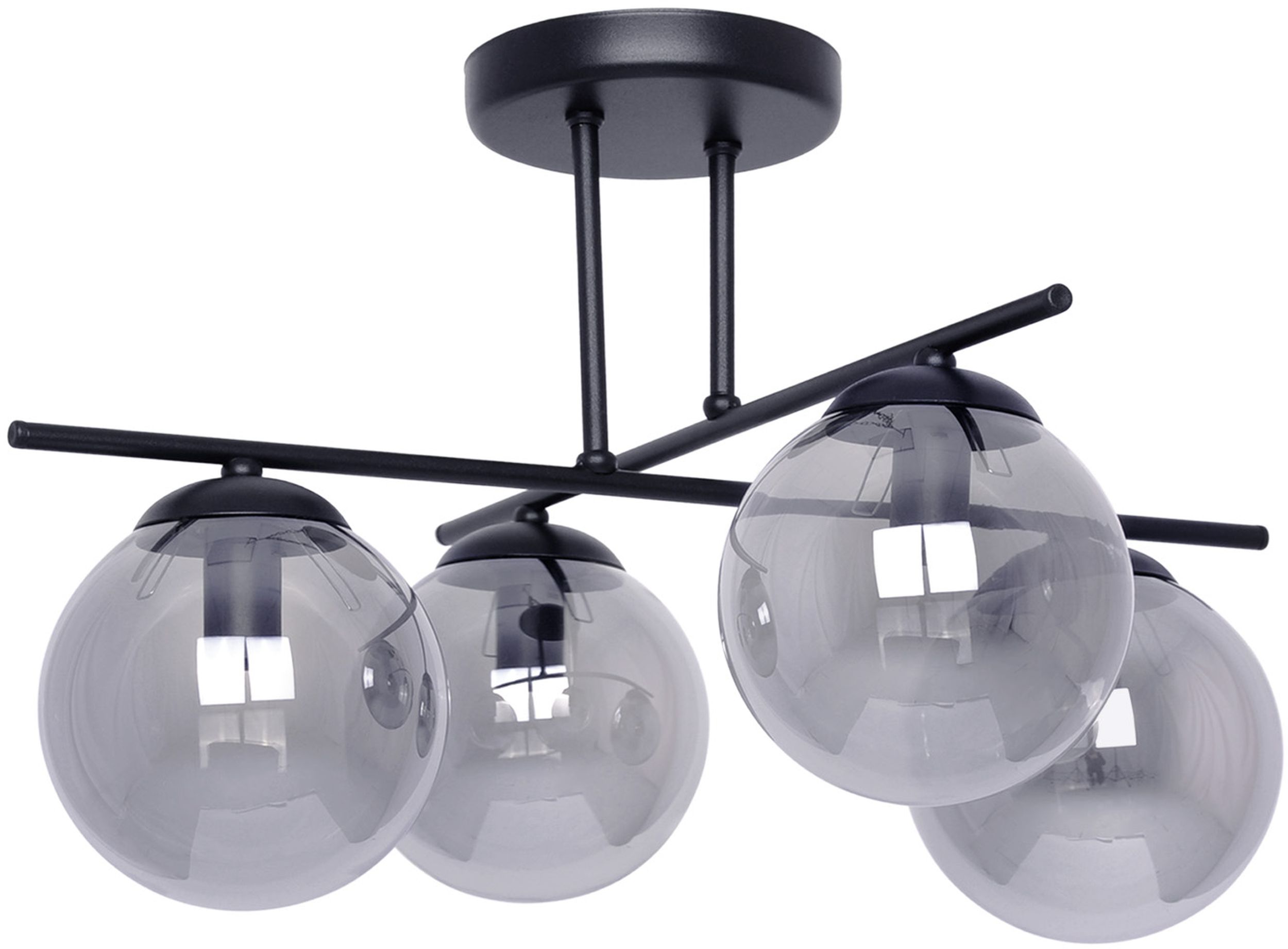 Kaja Gamma lampă de tavan 4x40 W negru-grafit K-5166