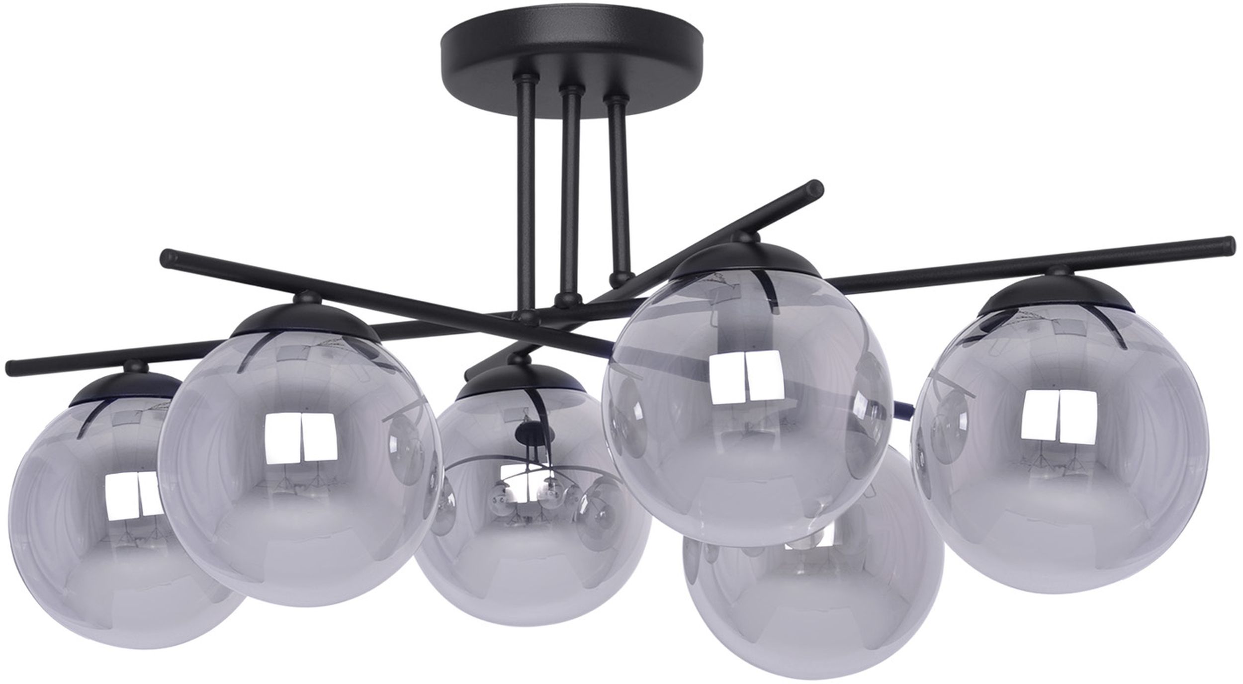 Kaja Gamma lampă de tavan 5x40 W negru-grafit K-5167