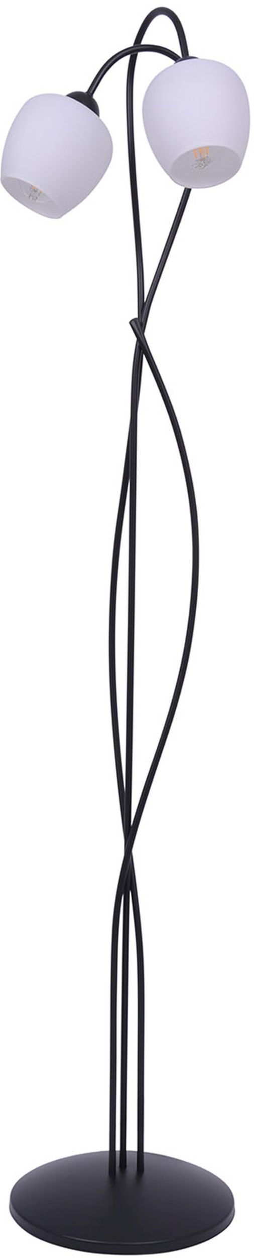Kaja Bella lampă de podea 2x60 W alb-negru K-5188