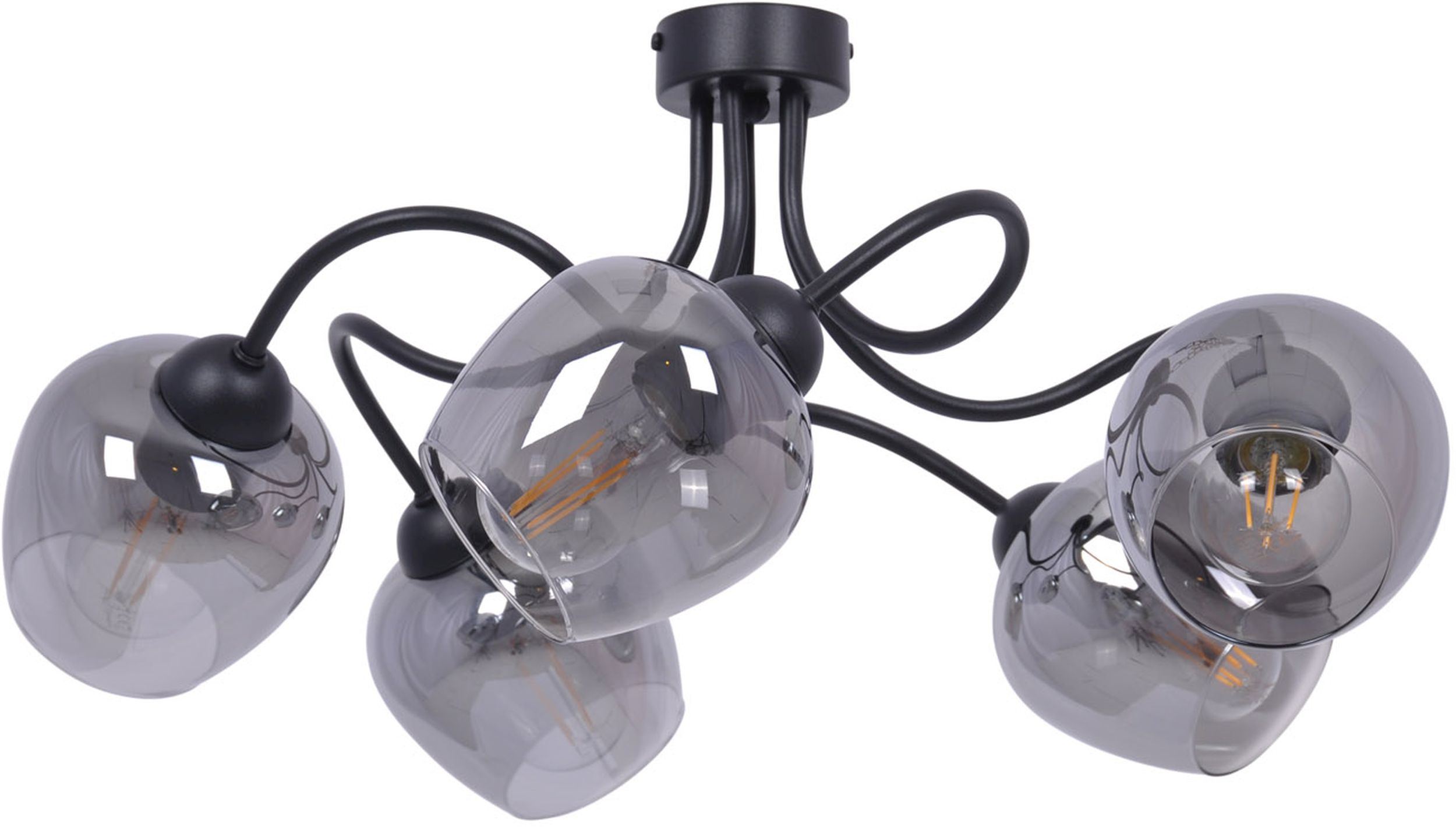 Kaja Sara lampă de tavan 5x60 W alb-grafit K-5196