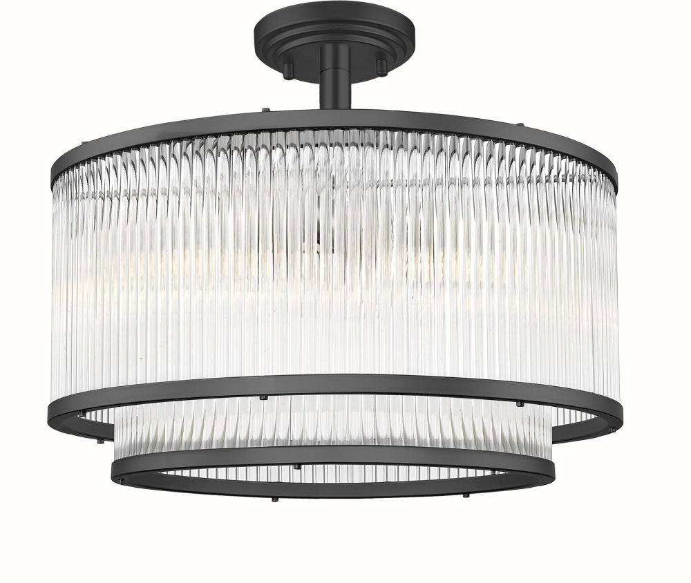 Zuma Line Sergio lampă de tavan 5x60 W negru-transparent C0528-05H-P7AC