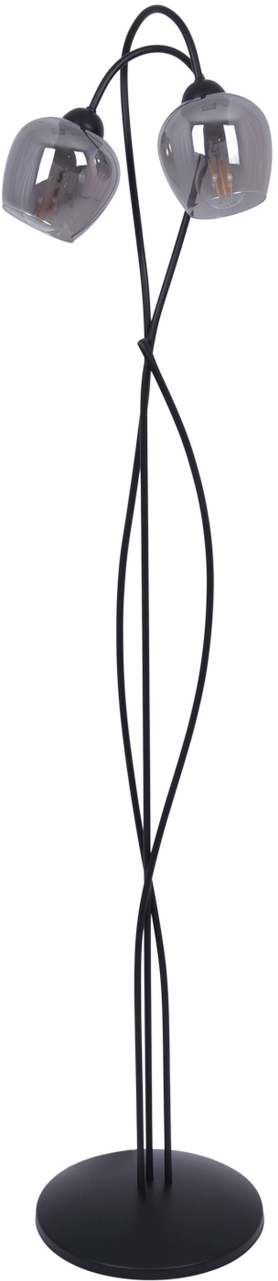 Kaja Sara lampă de podea 2x60 W negru-grafit K-5198