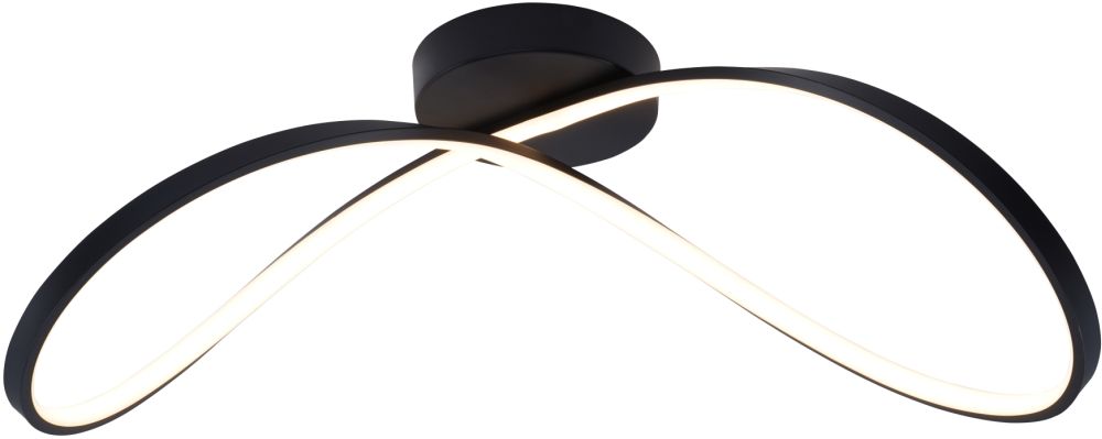 Zuma Line Erda lampă de tavan 1x45 W negru 19600C-BK