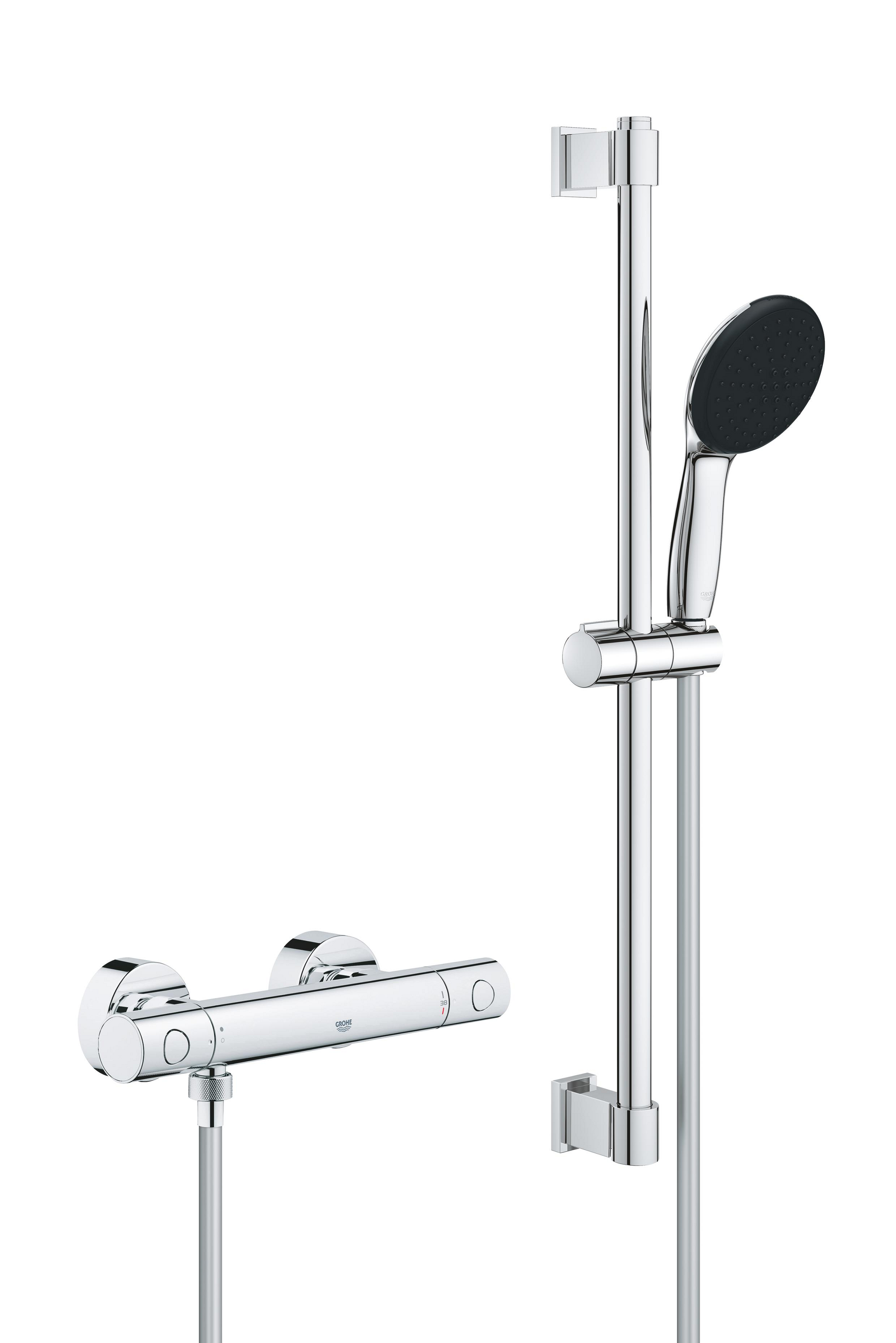 Grohe Precision Get baterie de duș perete da StarLight Chrome 34856000