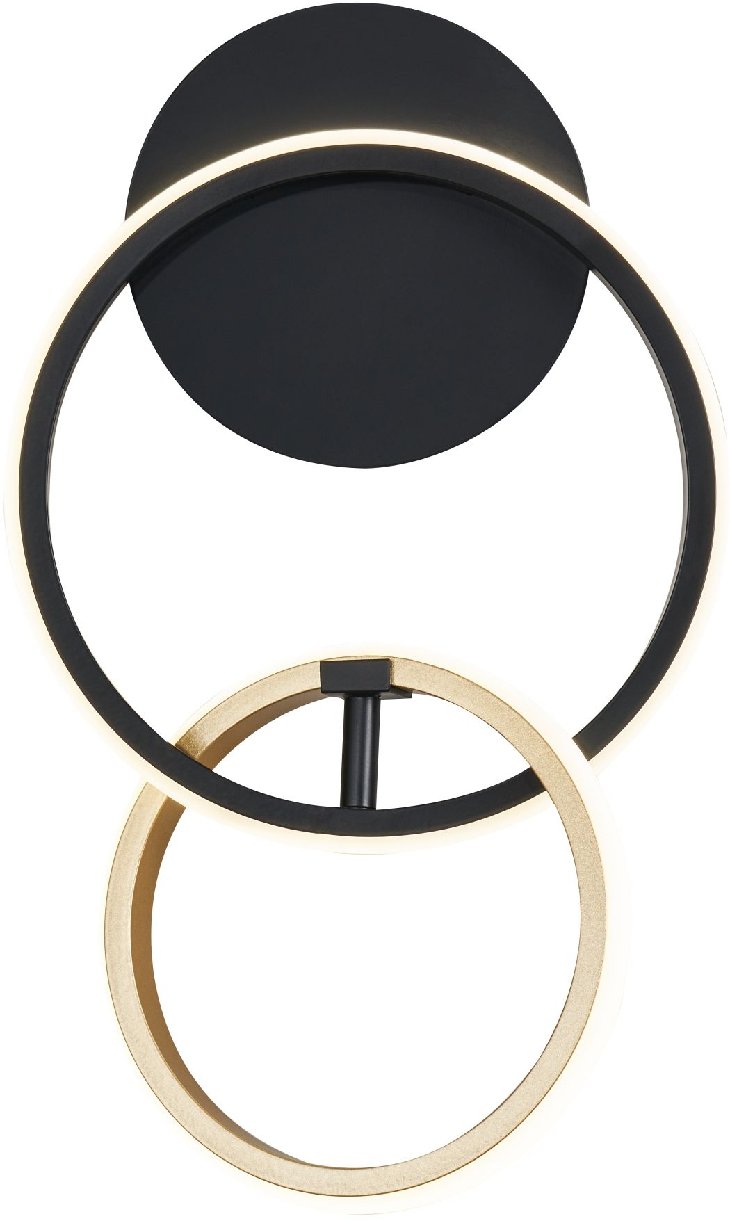 Zuma Line Rando lampă de perete 1x18 W negru-auriu 20002W-GD