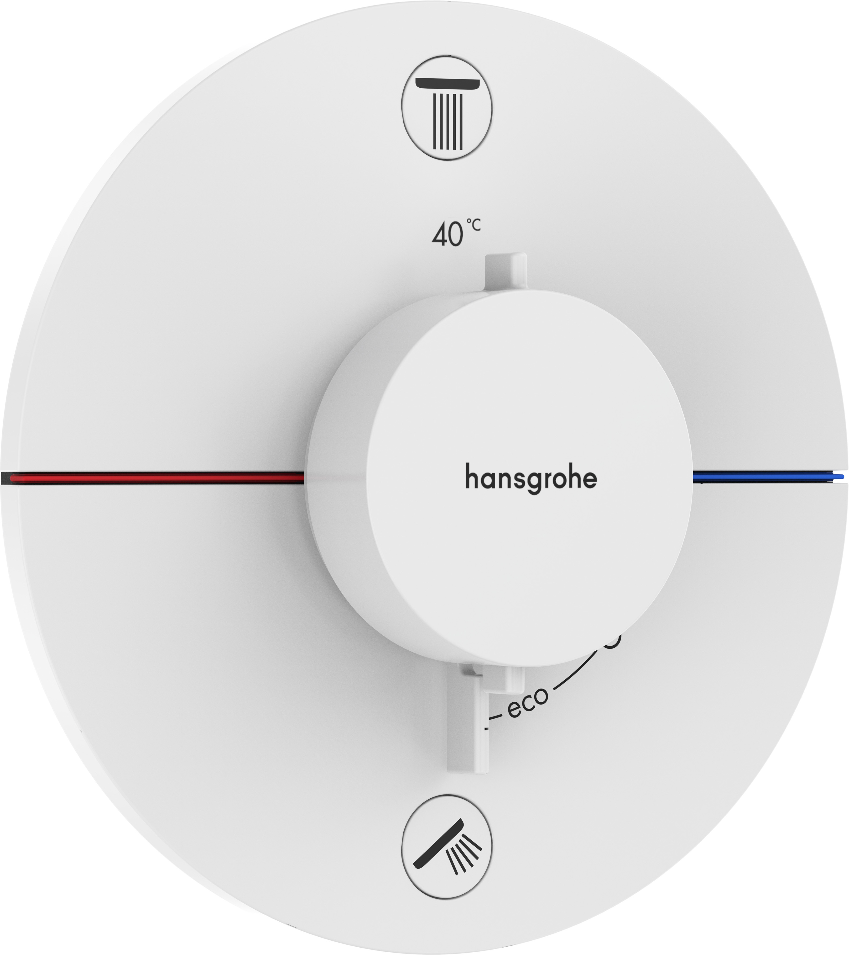 Hansgrohe ShowerSelect Comfort S baterie cadă-duș ascuns cu termostat alb 15554700