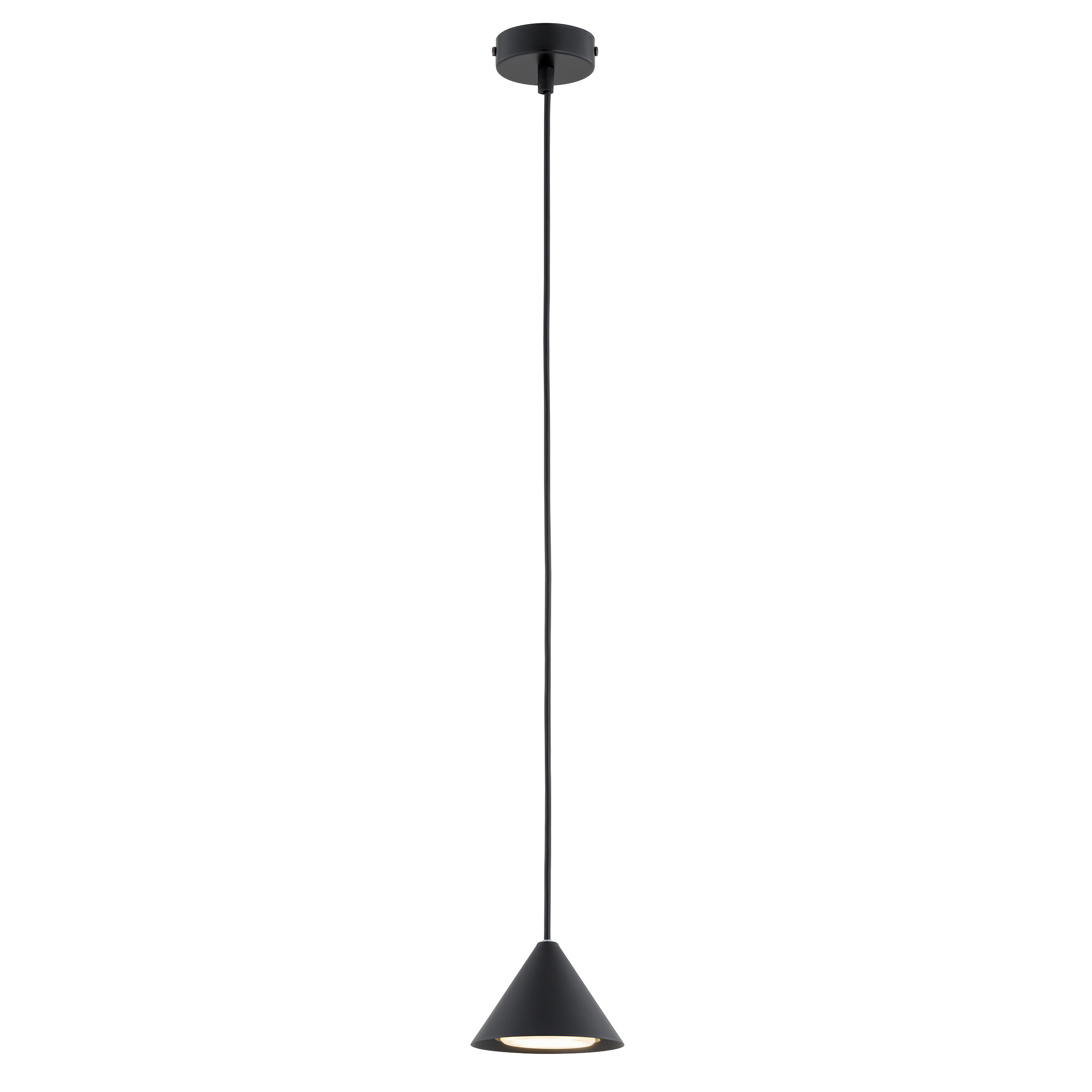 Emibig Elit lampă suspendată 1x12 W negru 1330/1