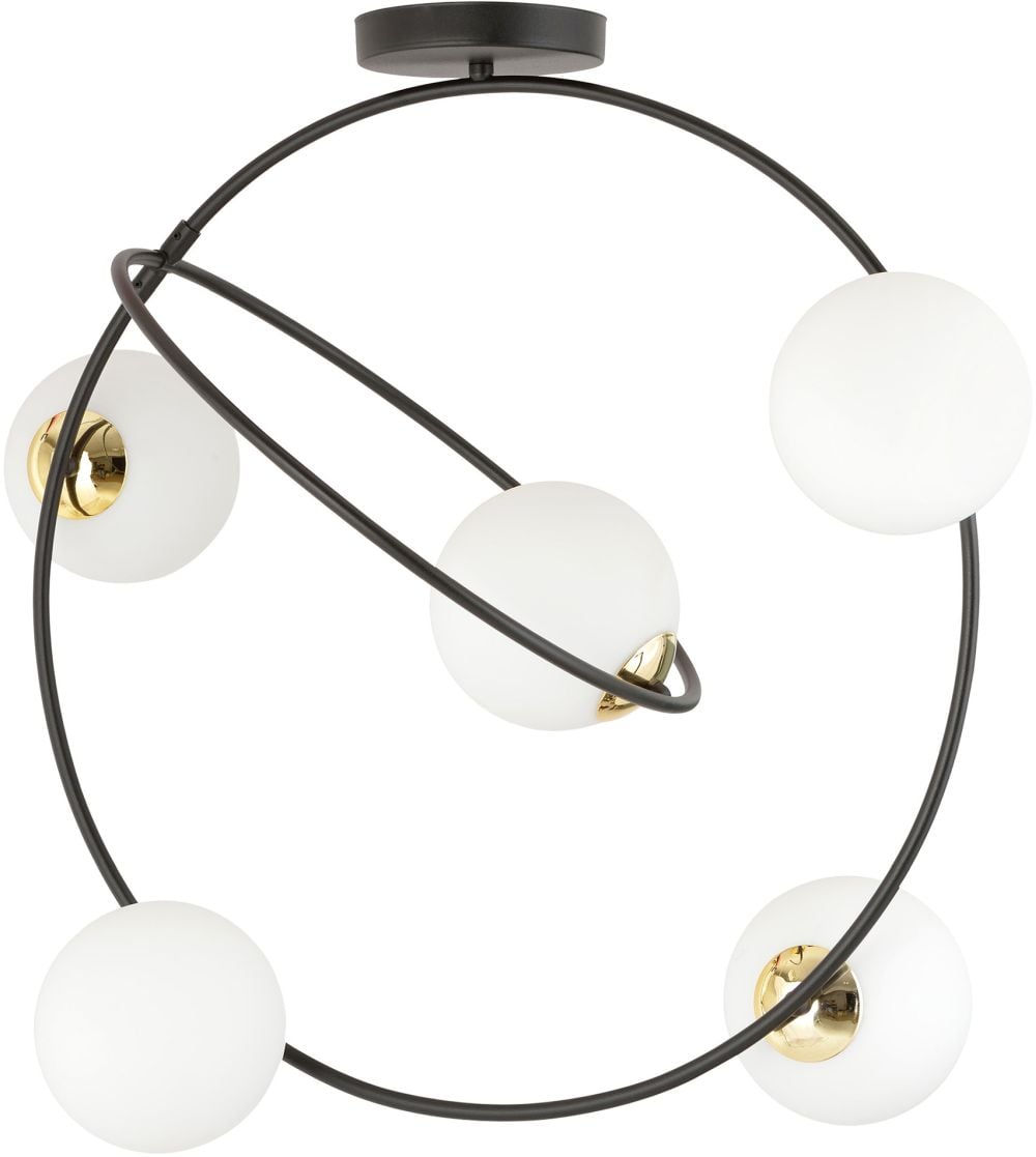 Emibig Stardom lampă de tavan 5x10 W negru-lapte 1293/5