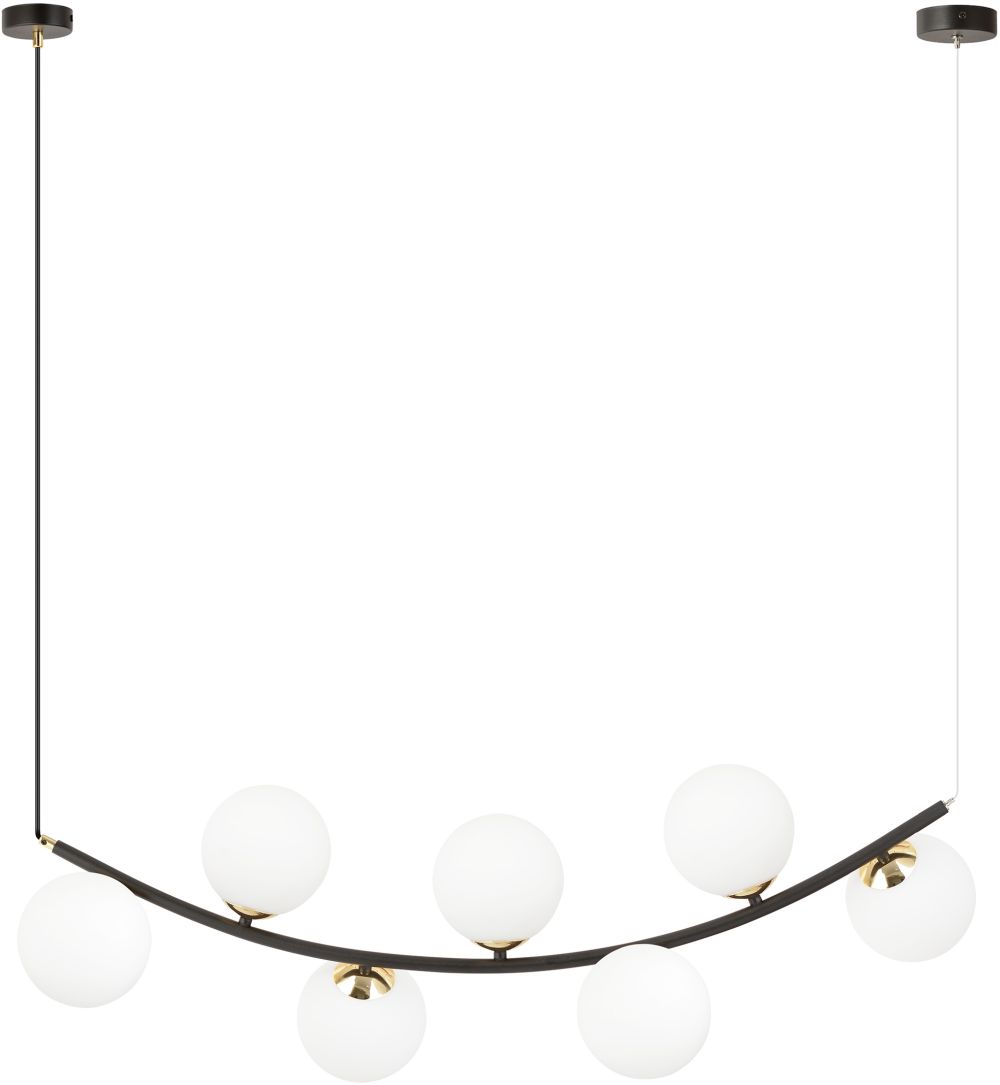 Emibig Ritz lampă suspendată x10 W negru 1298/7