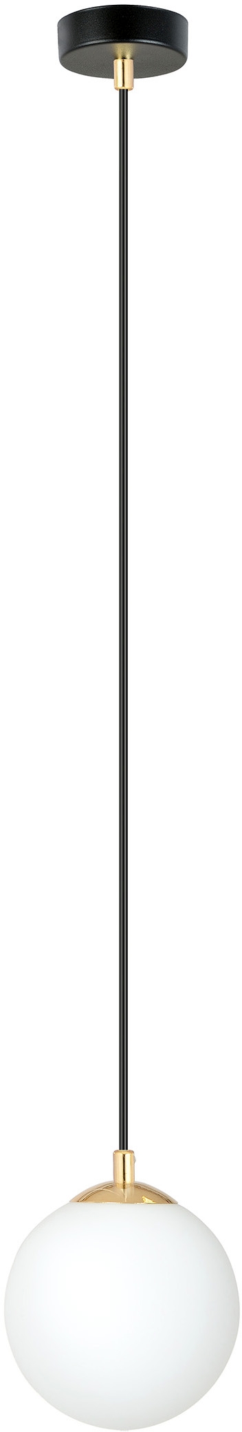 Emibig Royal lampă suspendată 1x10 W alb-negru-auriu 1243/1