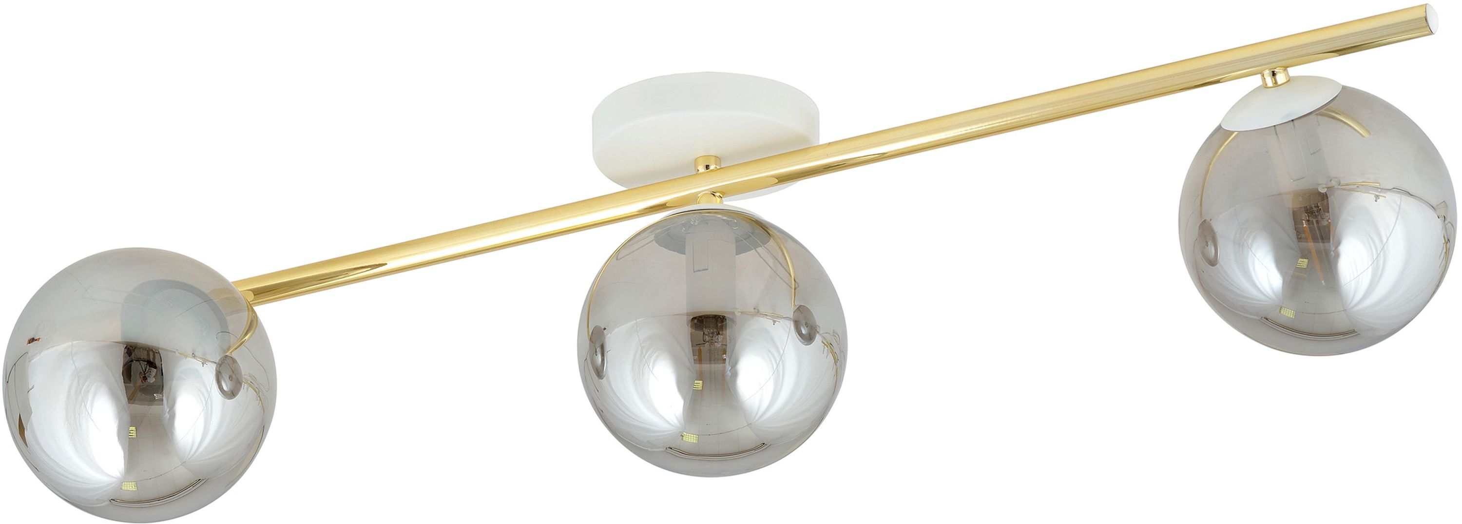 Emibig Splendi lampă de tavan 3x10 W alb-auriu-grafit 1247/3