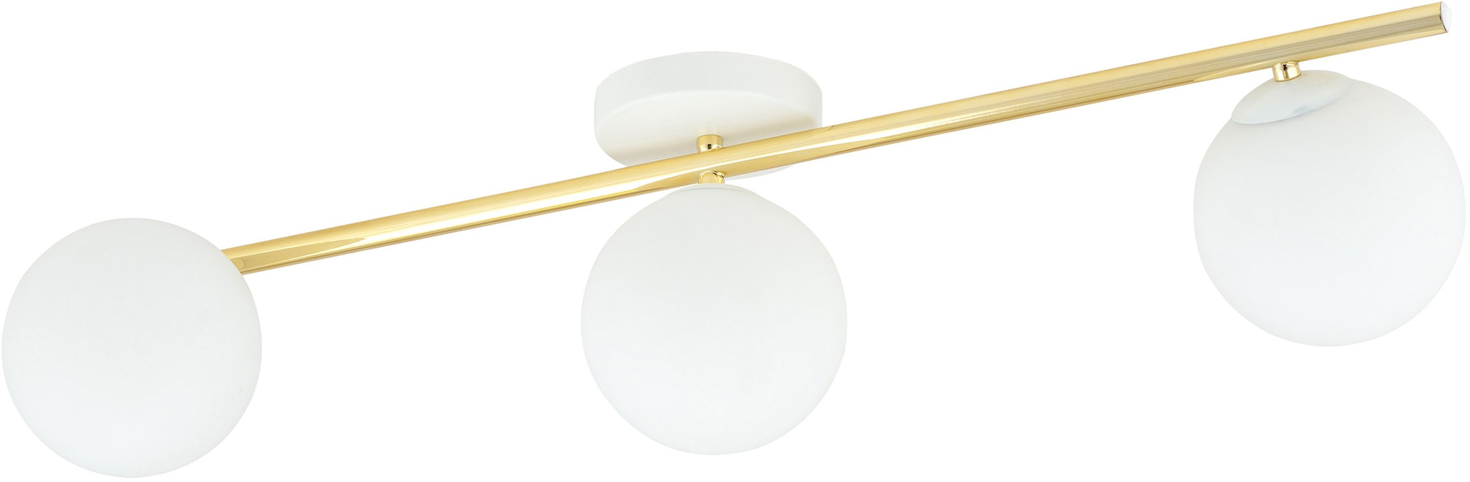 Emibig Splendi lampă de tavan 3x10 W alb-auriu-opal 1249/3