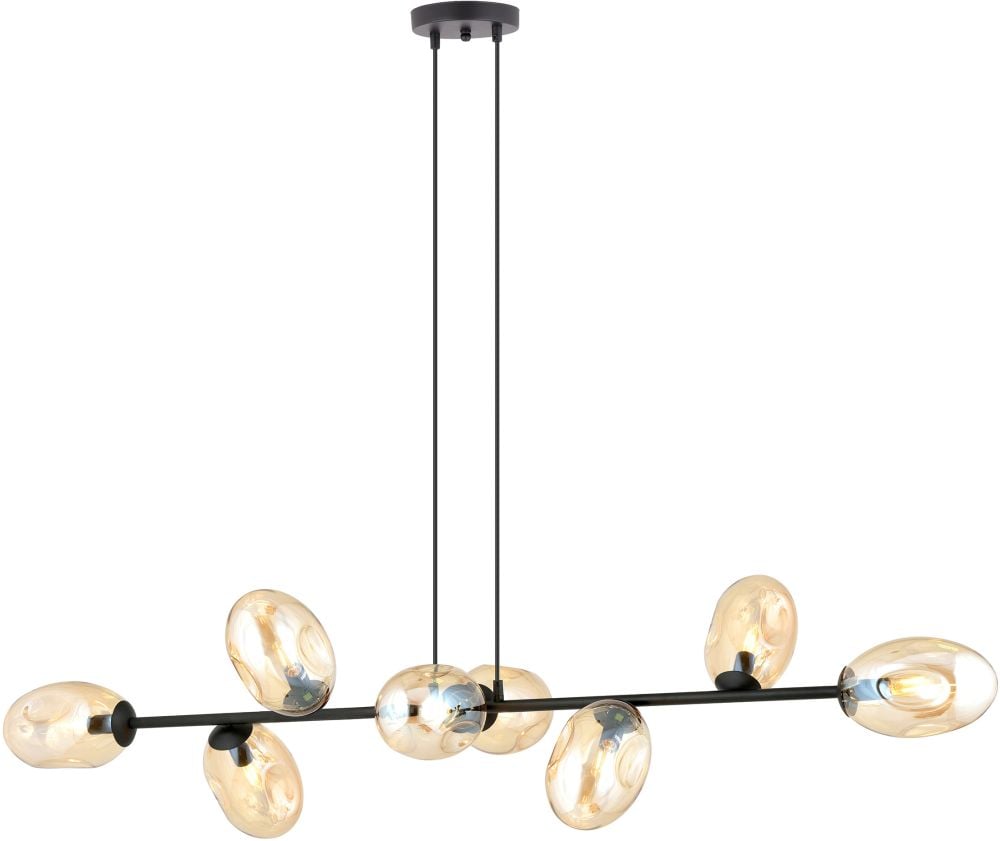 Emibig Pandora lampă suspendată x10 W negru 1264/8