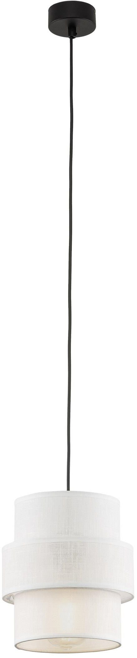 TK Lighting Calisto lampă suspendată 1x15 W alb-negru 5094