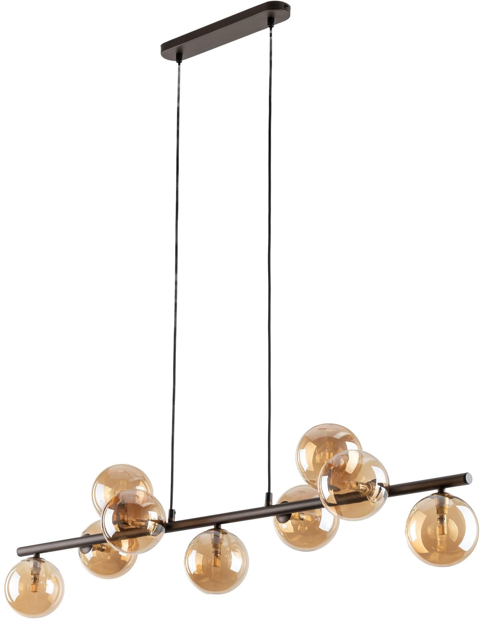 TK Lighting Estera lampă suspendată x15 W maro-chihlimbar 4340