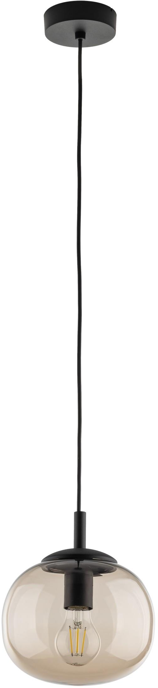 TK Lighting Vibe lampă suspendată 1x15 W negru 5826