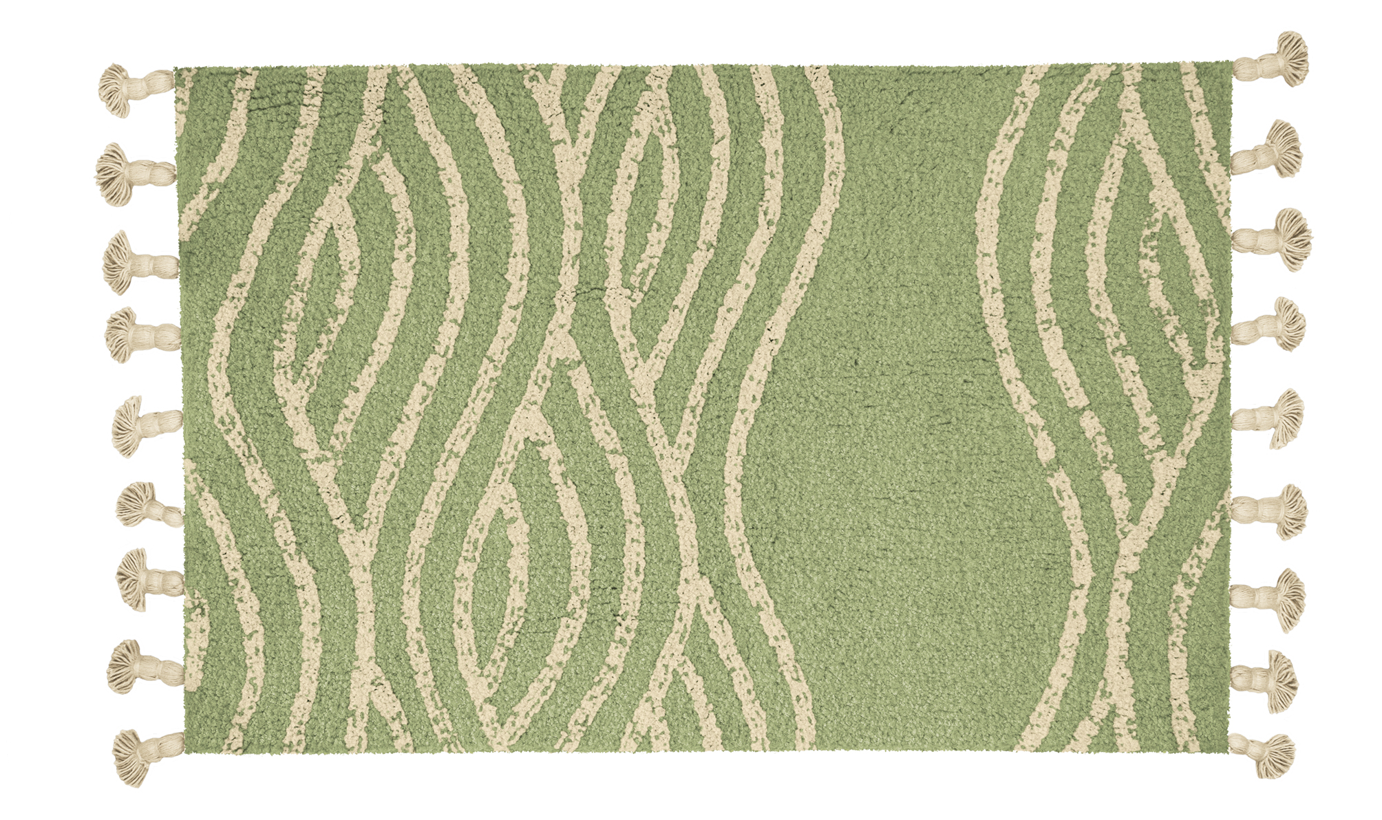 Kleine Wolke Vaga covor de baie 90x60 cm dreptunghiular verde 9179616519