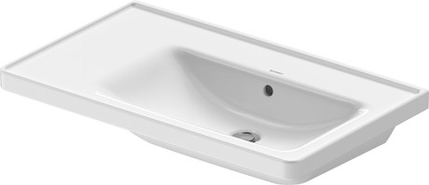 Duravit D-Neo lavoar 80x48 cm dreptunghiular mobilier alb 2370800060