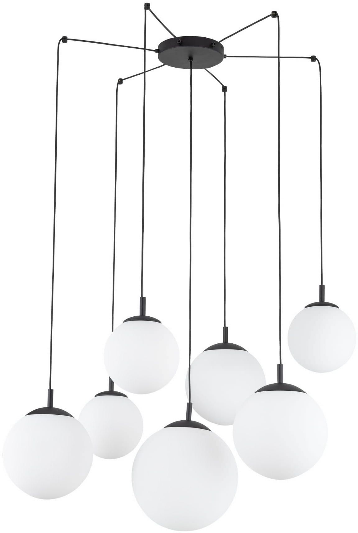 TK Lighting Esme lampă suspendată x15 W negru 4794