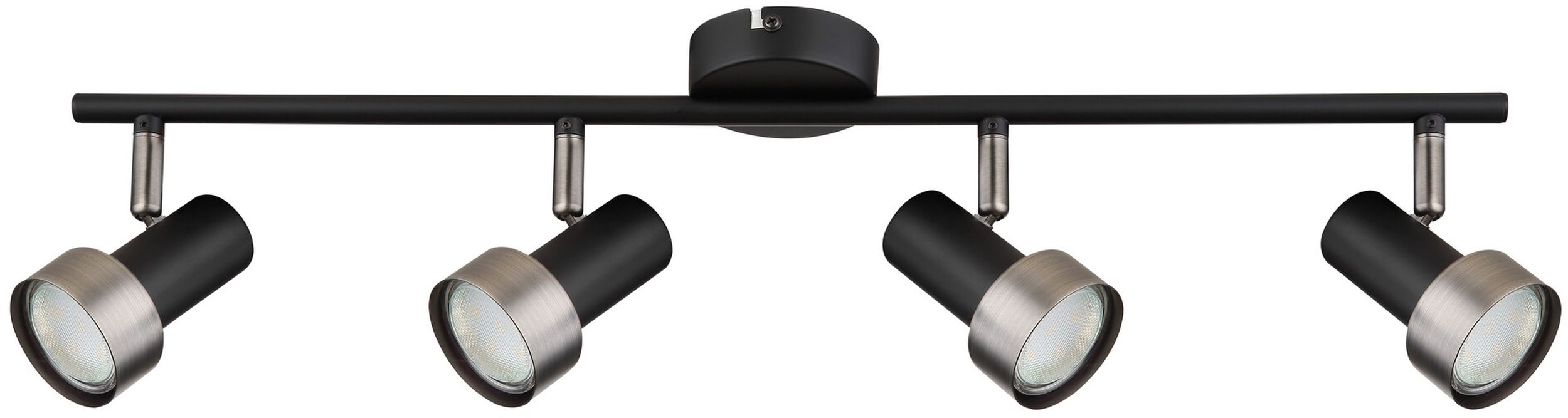 Rabalux Konrad lampă de tavan 4x50 W negru-argint 73014