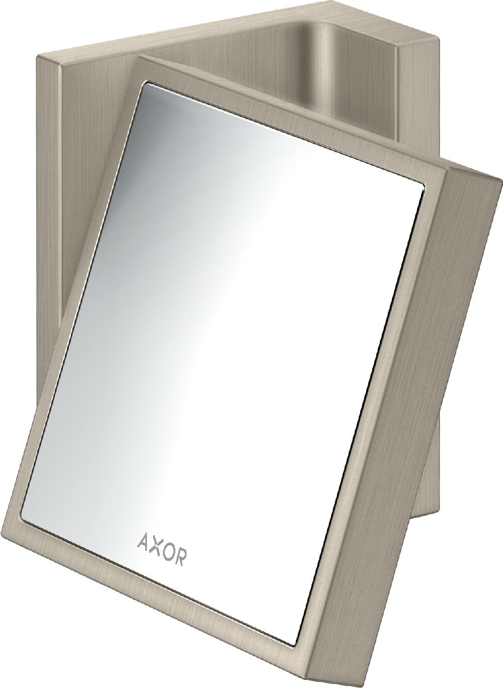 Axor Universal Rectangular oglindă cosmetică 12x11 cm dreptunghiulare nichel 42649820