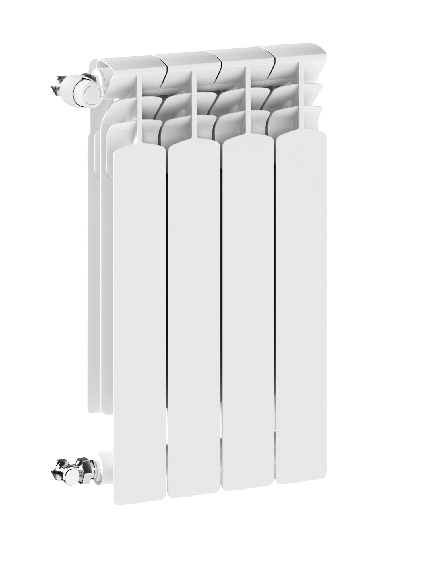 KFA Armatura G600F calorifer de cameră 67.2x32.2 cm podłączenie lateral alb 772-040-44