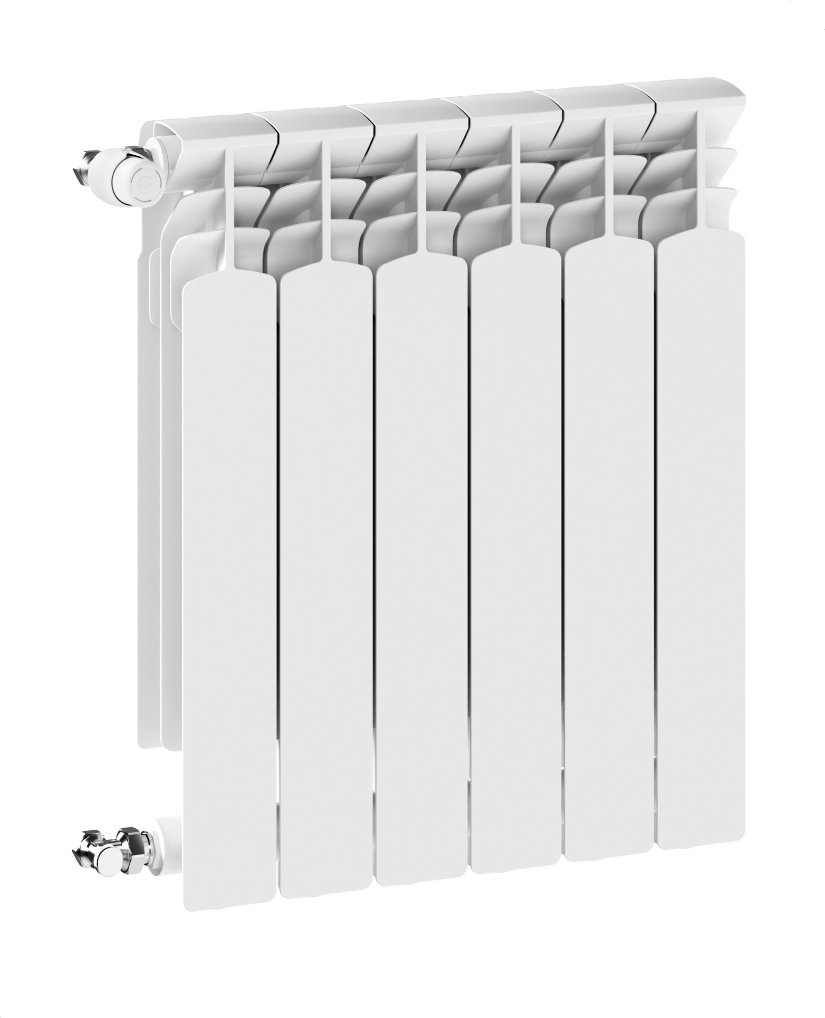 KFA Armatura G600F calorifer de cameră 67.2x48.3 cm podłączenie lateral alb 772-060-44
