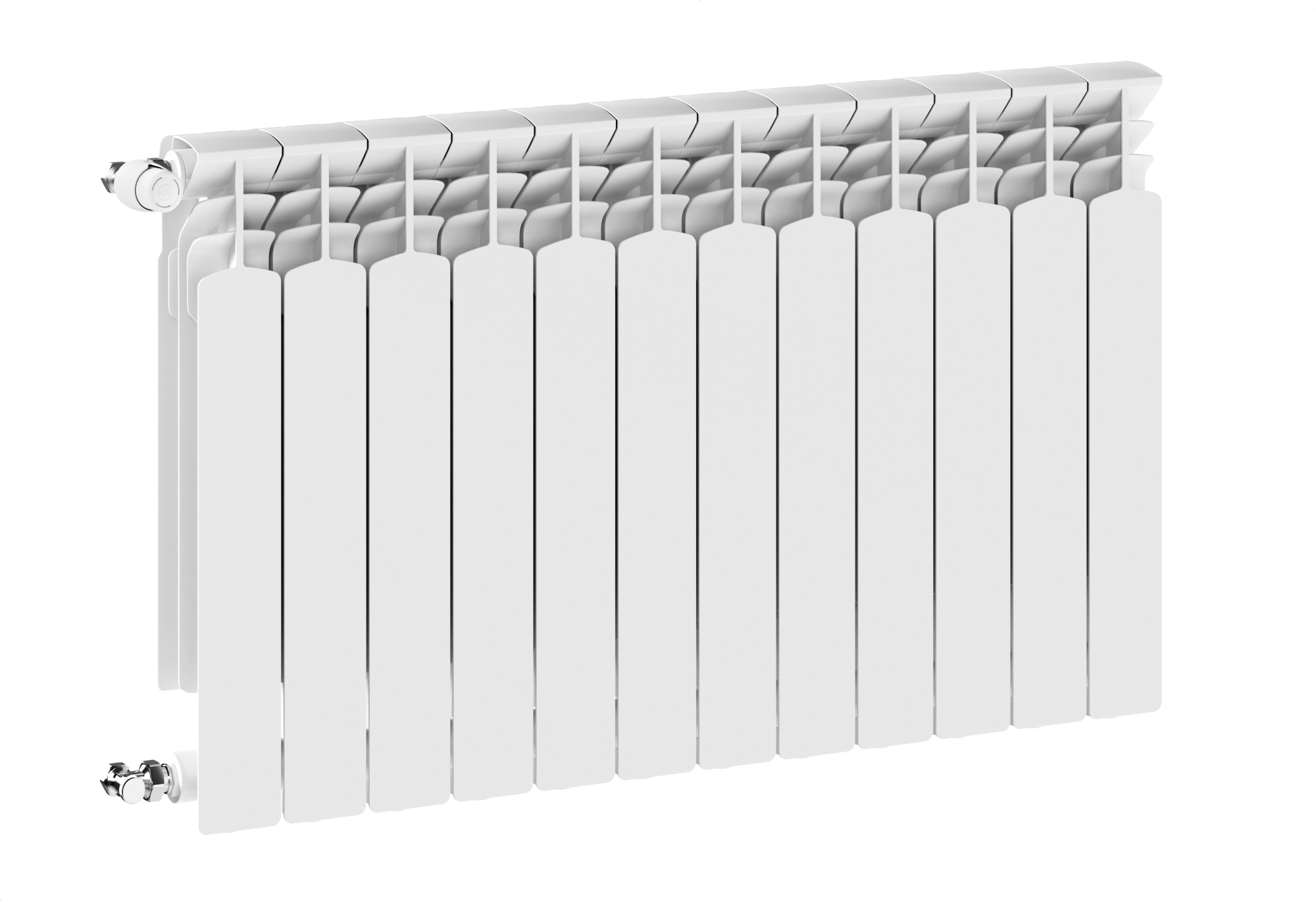 KFA Armatura G600F calorifer de cameră 67.2x96.9 cm podłączenie lateral alb 772-120-44