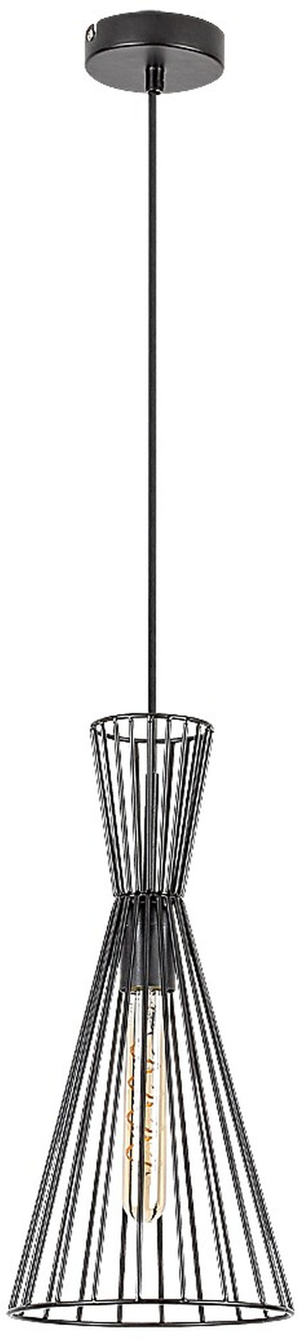 Rabalux Leandros lampă suspendată 1x60 W negru 72005