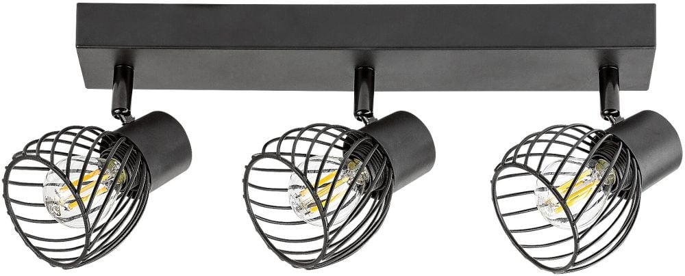 Rabalux Aberama lampă de tavan 3x10 W negru 73003