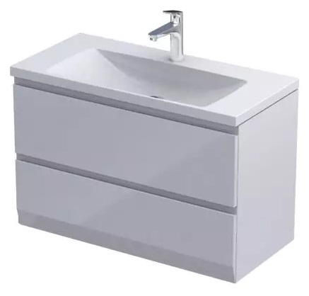 Oristo Brylant dulap 79.6x40x52 cm sub chiuveta pe perete alb OR36C-SD2S-80-1