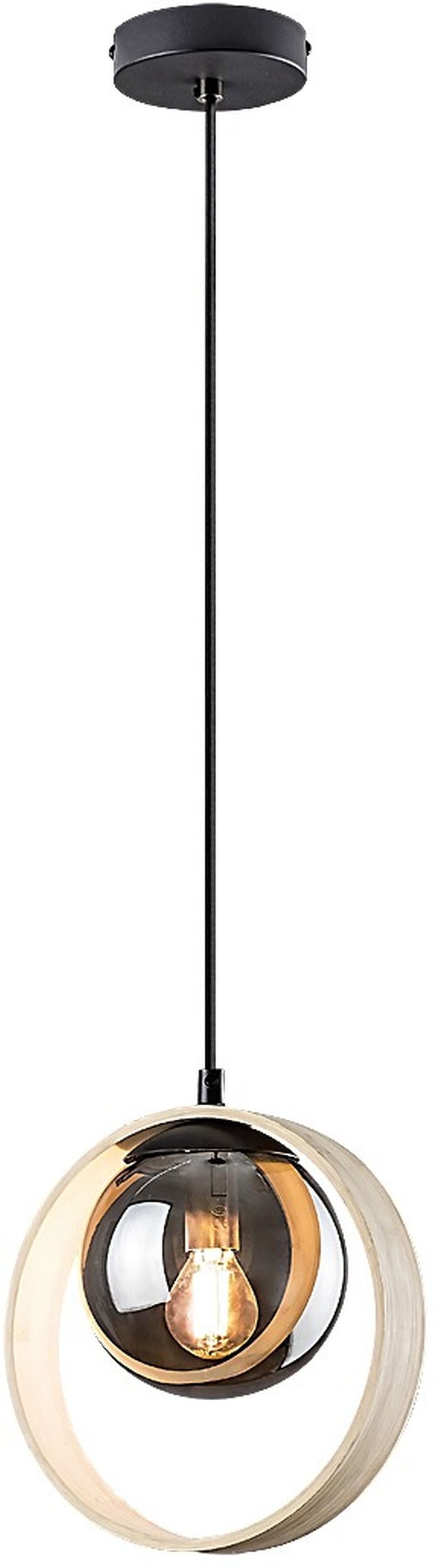 Rabalux Peyton lampă suspendată 1x15 W negru 72061