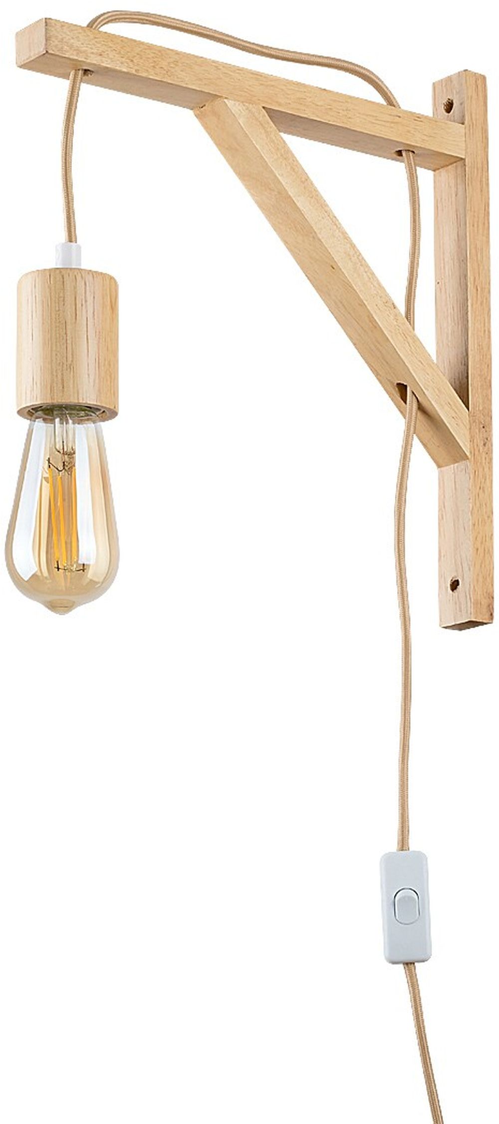 Rabalux Ubul lampă de perete 1x60 W lemn 71028